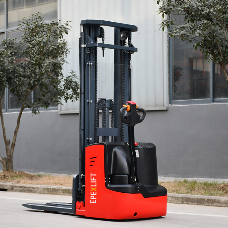 Pedestrian pallet stacker